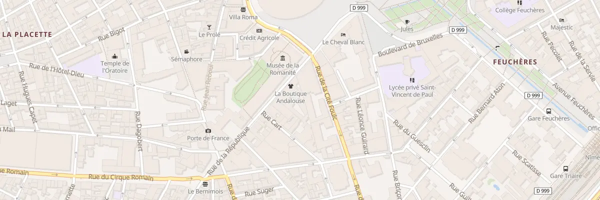 Plan du 5 Rue de la République à Nîmes