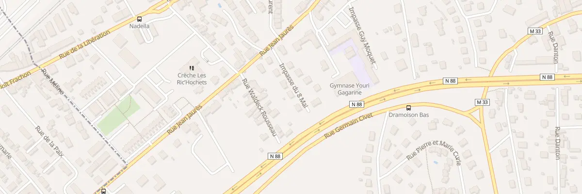 Plan du 8 Imp du Huit Mai à La Ricamarie