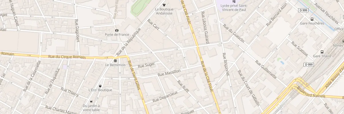 Plan du 11 Rue Bourdaloue à Nîmes