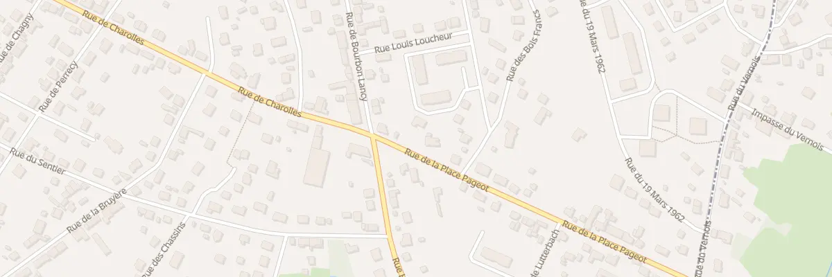 Plan du 3 Rue de la Place Pageot à Montceau-les-Mines