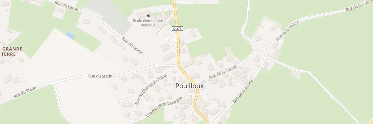 Plan du 2 Rte de Saint Vallier à Pouilloux