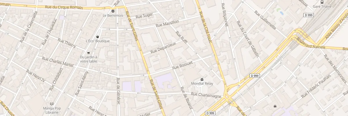 Plan du 7 Rue Rivarol à Nîmes