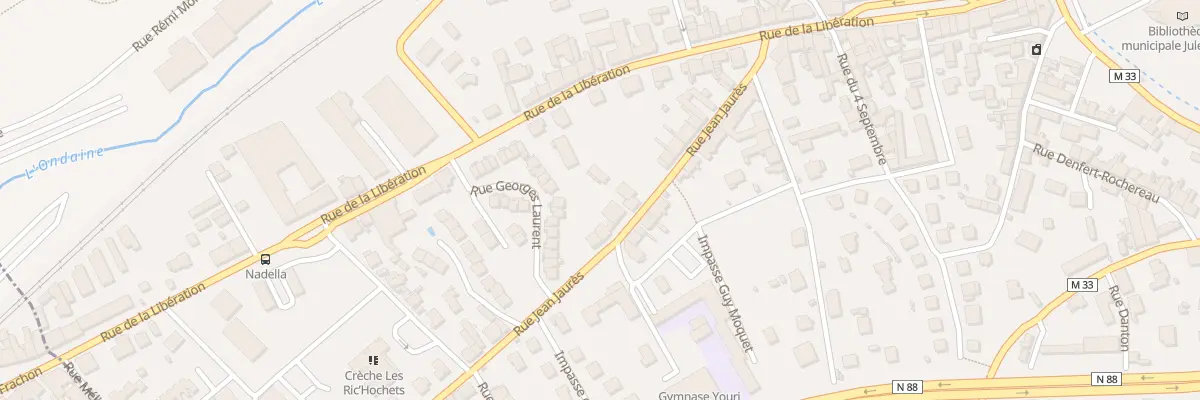 Plan du 16 Rue Jean Jaurès à La Ricamarie