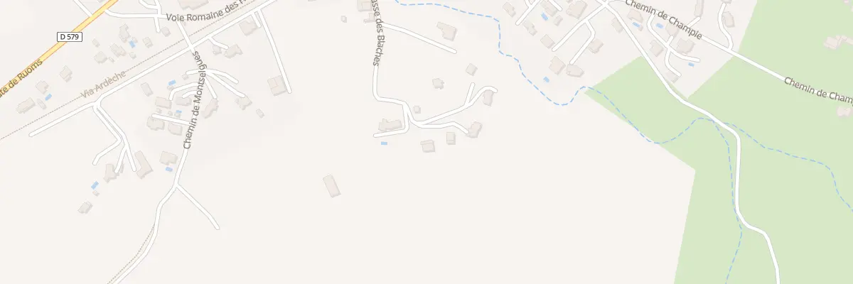Plan du 265 Imp des Blaches à Pradons