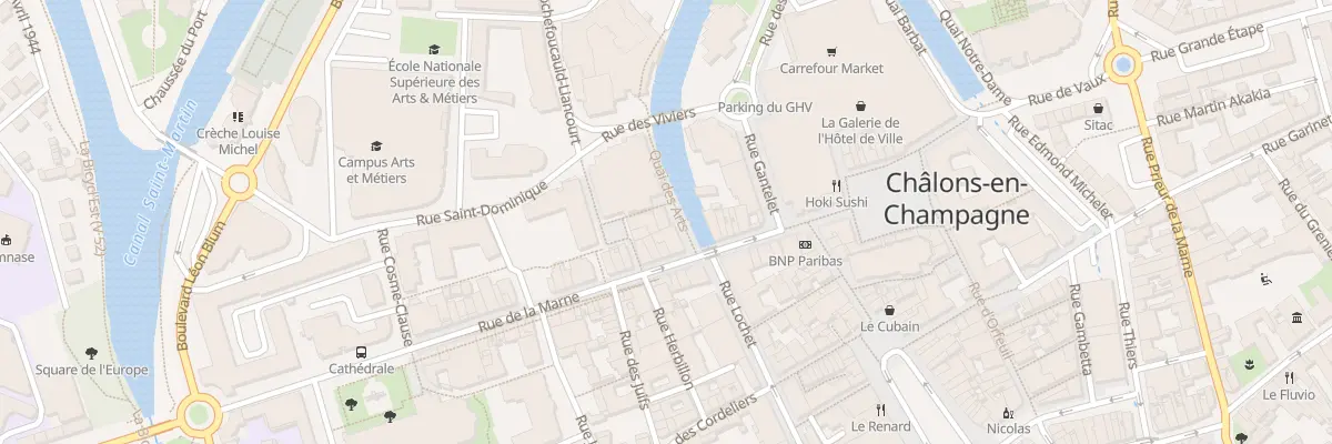 Plan du 3 Quai des Arts à Châlons-en-Champagne