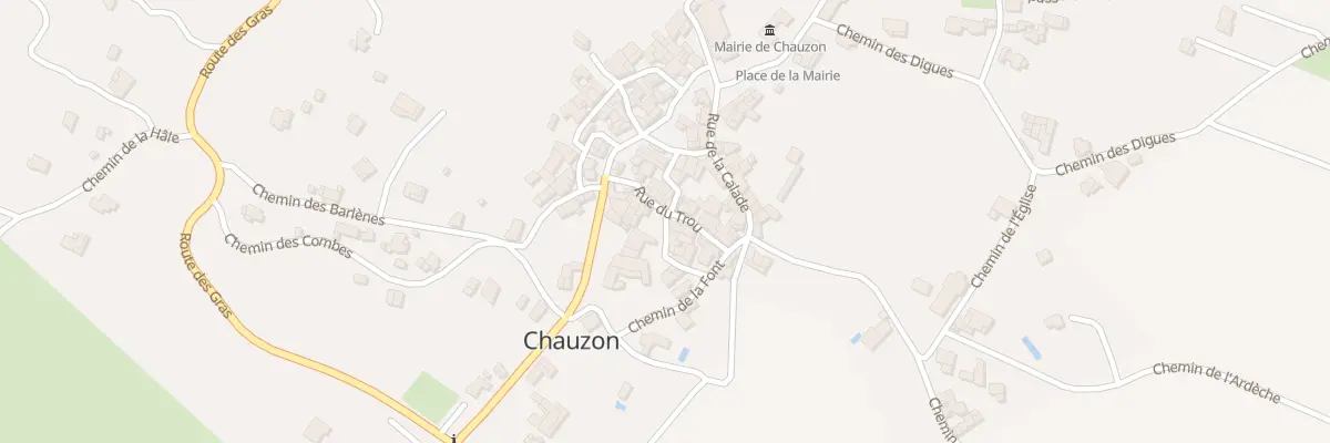 Plan du 35 Pl des Arceaux à Chauzon