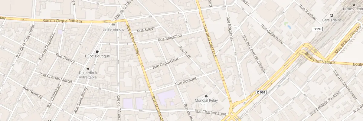 Plan du 3 Rue Deparcieux à Nîmes