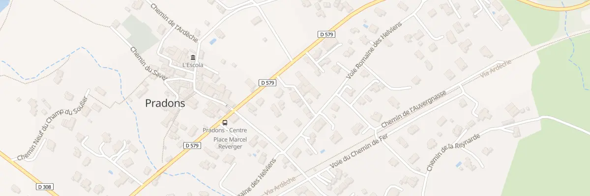Plan du 30 Rue de la Bastide à Pradons