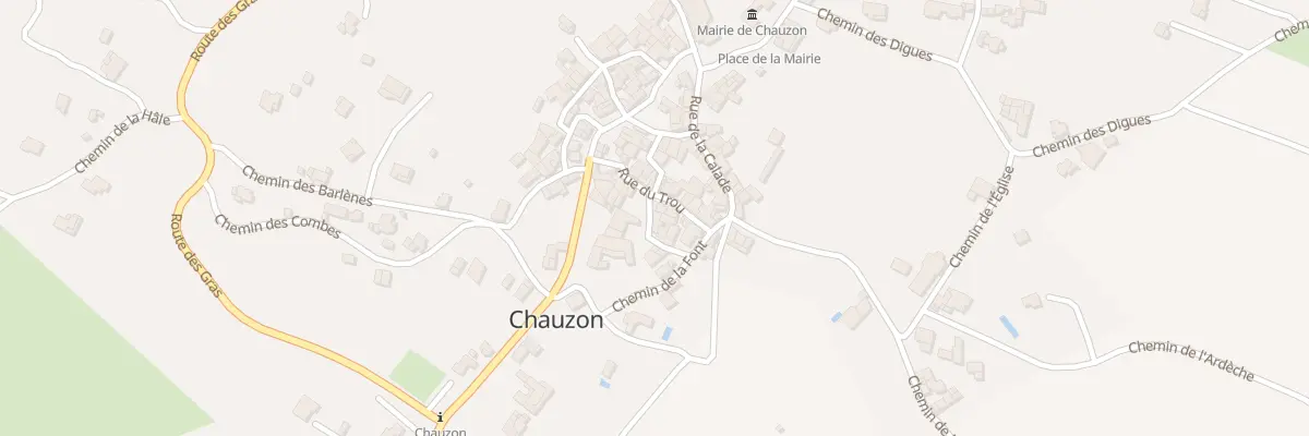 Plan du 30 Rue de la Placette à Chauzon