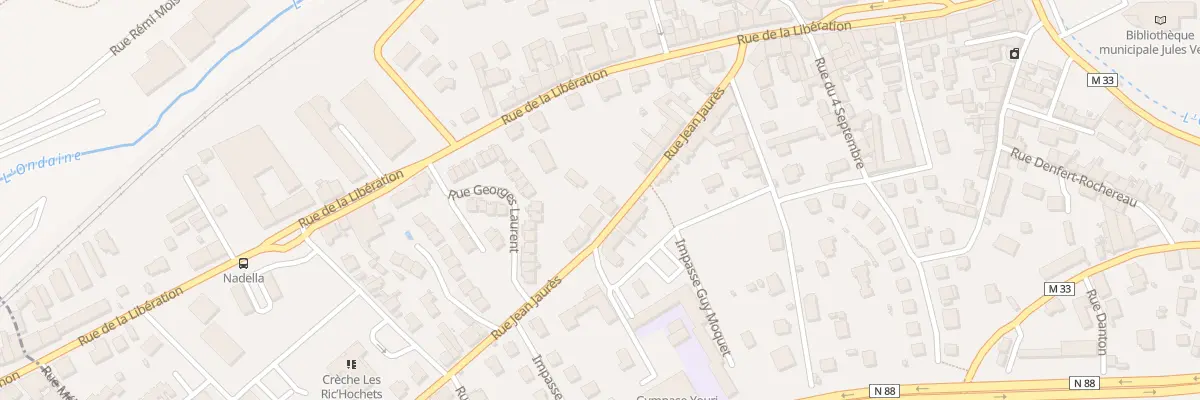 Plan du 14 Rue Jean Jaurès à La Ricamarie