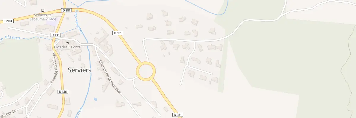 Plan du 2 Che de la Carcarie à Serviers-et-Labaume