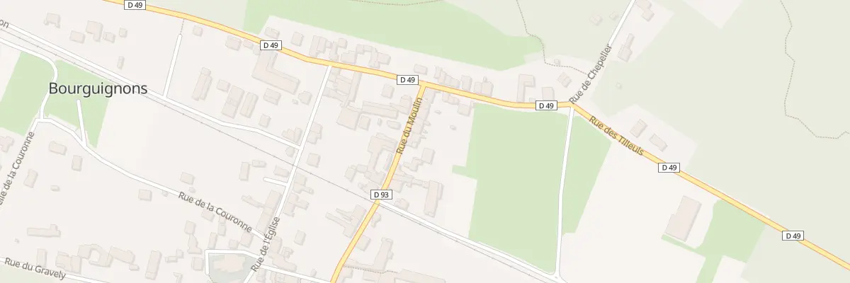 Plan du 16 Rue du Moulin à Bourguignons