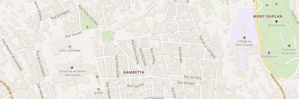 Plan du 6 Rue Petit à Nîmes