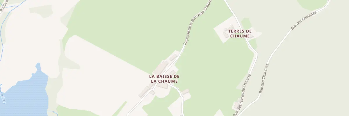 Plan du 2 Imp de la Baisse de Chaume à Pouilloux