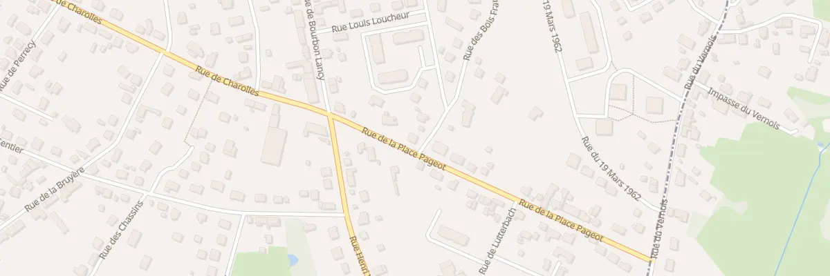 Plan du 9 Rue de la Place Pageot à Montceau-les-Mines