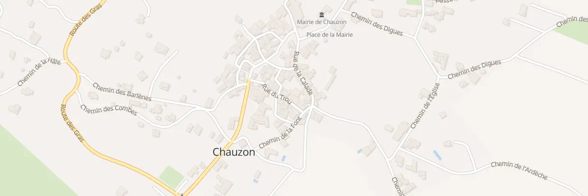 Plan du 85 Rue du Trou à Chauzon