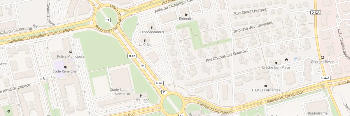 Plan du 11 Rue du Batonnier Bedos à Nîmes