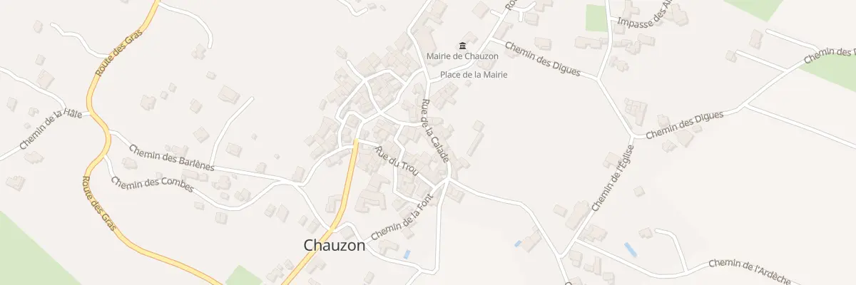 Plan du 60 Rue de la Calade à Chauzon