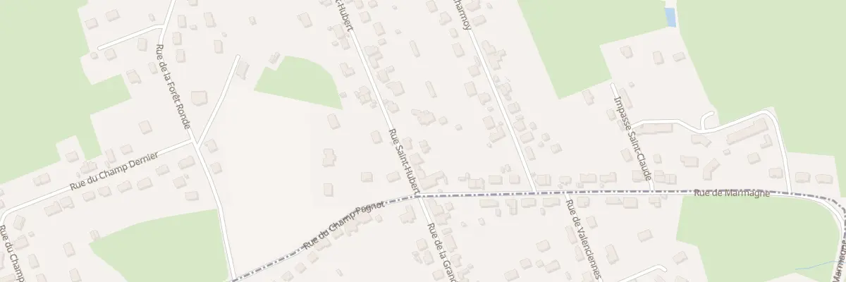 Plan du 8 Rue de Saint Hubert à Blanzy