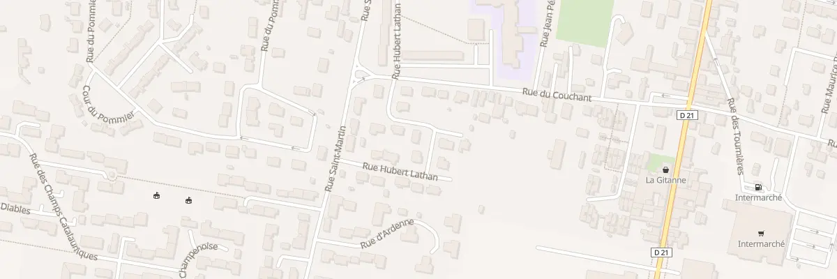 Plan du 6 Rue Hubert Lathan à Mourmelon-le-Grand