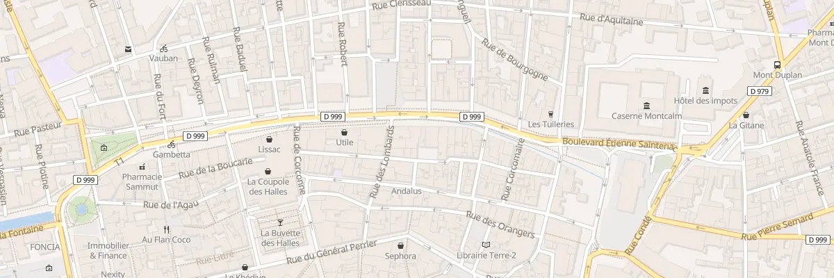 Plan du 44 Bd Gambetta à Nîmes