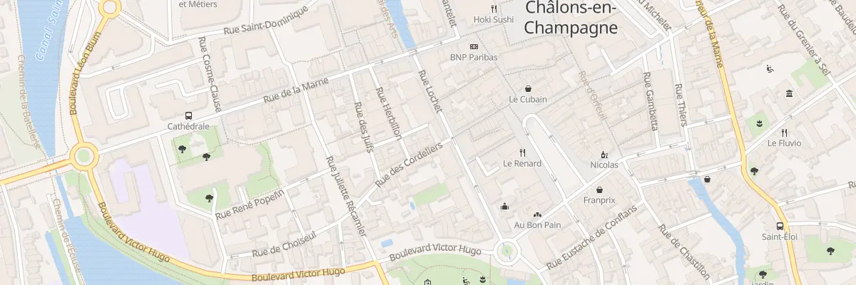 Plan du 4 Rue des Cordeliers à Châlons-en-Champagne