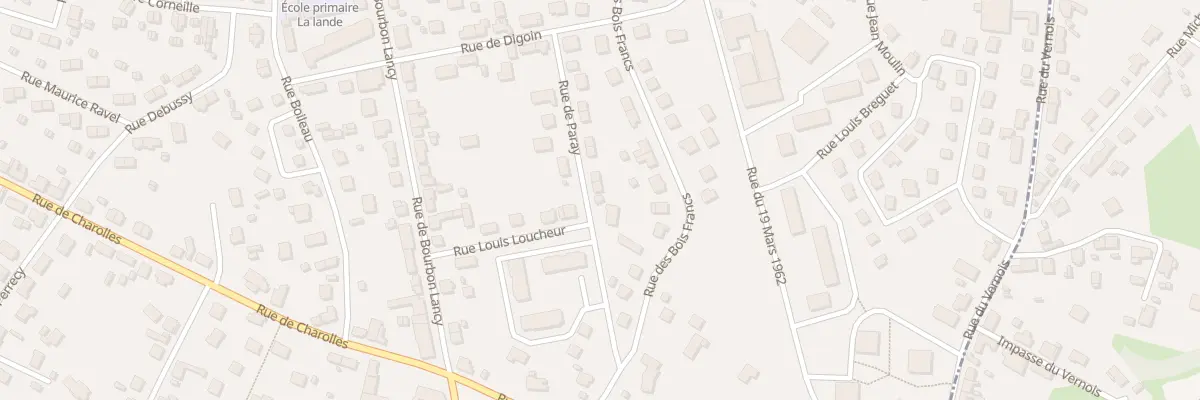 Plan du 15 Rue de Paray à Montceau-les-Mines