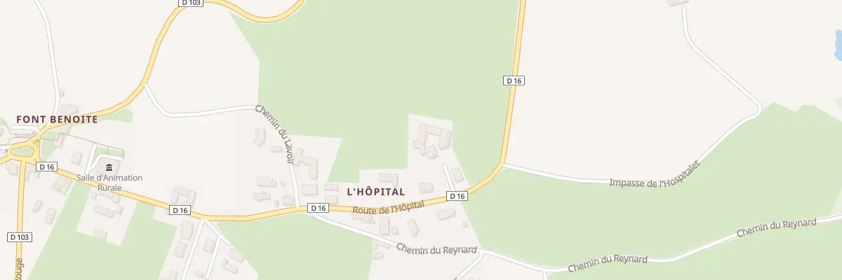 Plan du 535 Rte de l’Hôpital à Virigneux