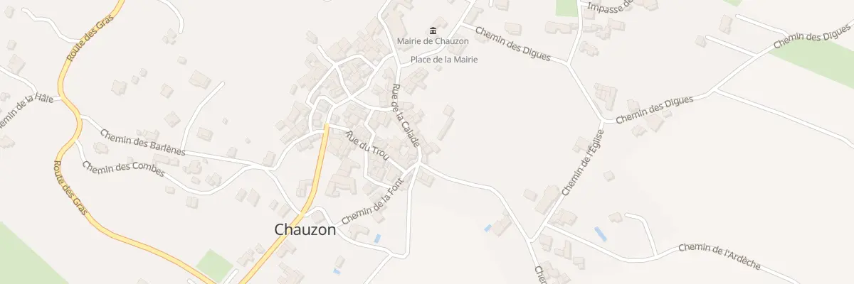 Plan du 91 Rue de la Calade à Chauzon