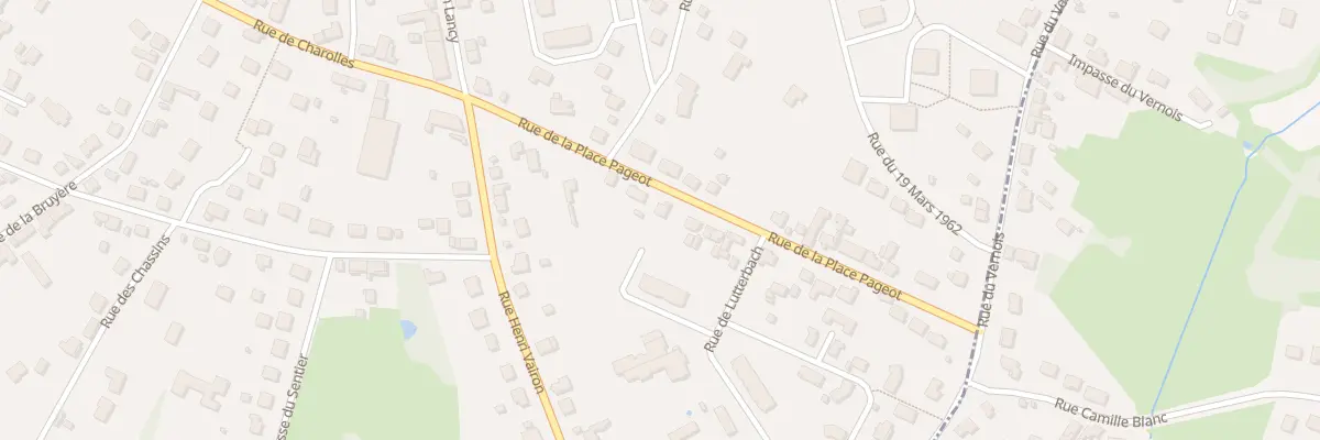 Plan du 12 Rue de la Place Pageot à Montceau-les-Mines