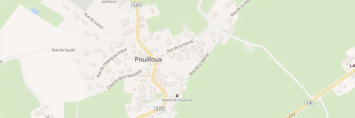Plan du 2 Rue de la Vaivre à Pouilloux