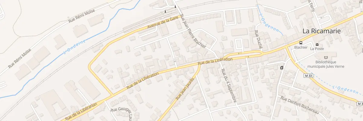 Plan du 40 Rue de la Libération à La Ricamarie