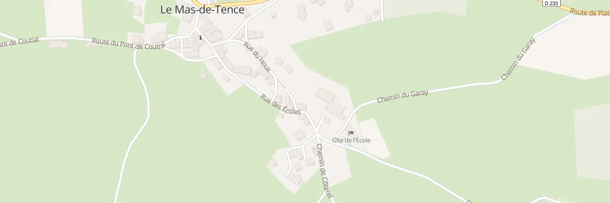 Plan du 5025 Le Bourg au Mas-de-Tence