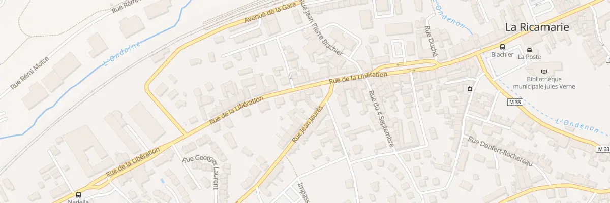 Plan du 37 Rue de la Libération à La Ricamarie