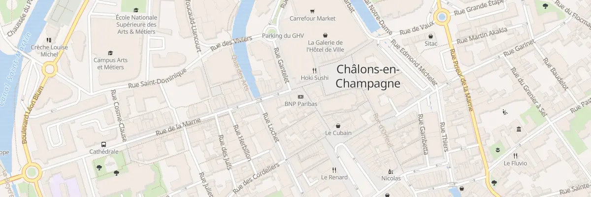 Plan du 11 Rue de la Marne à Châlons-en-Champagne