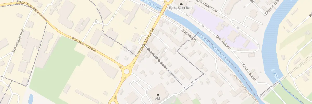 Plan du 3 Rue du Bois du Bus à Rethel