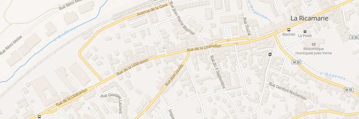 Plan du 35 Rue de la Libération à La Ricamarie