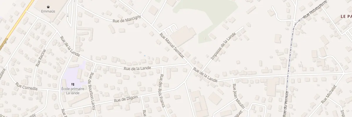 Plan du 29 Rue de la Lande à Montceau-les-Mines