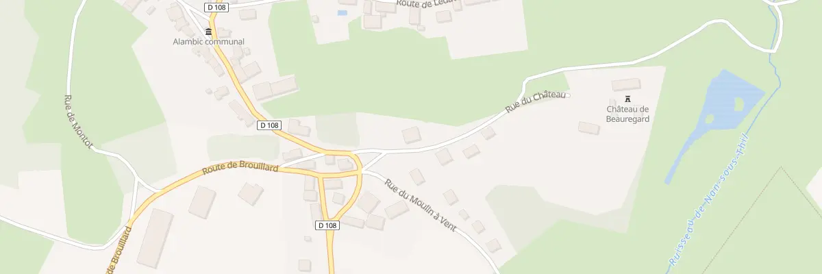 Plan du 1 Rue du Château (nan) à Nan-sous-Thil
