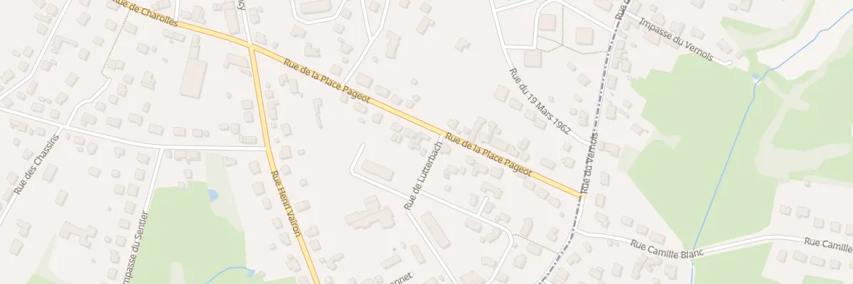 Plan du 22 Rue de la Place Pageot à Montceau-les-Mines