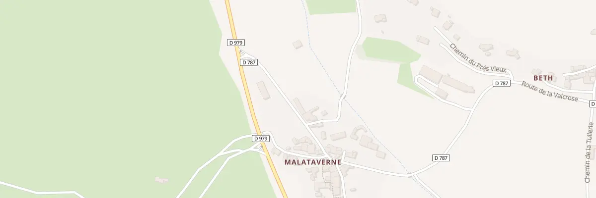Plan du 5103 Malataverne à Lussan