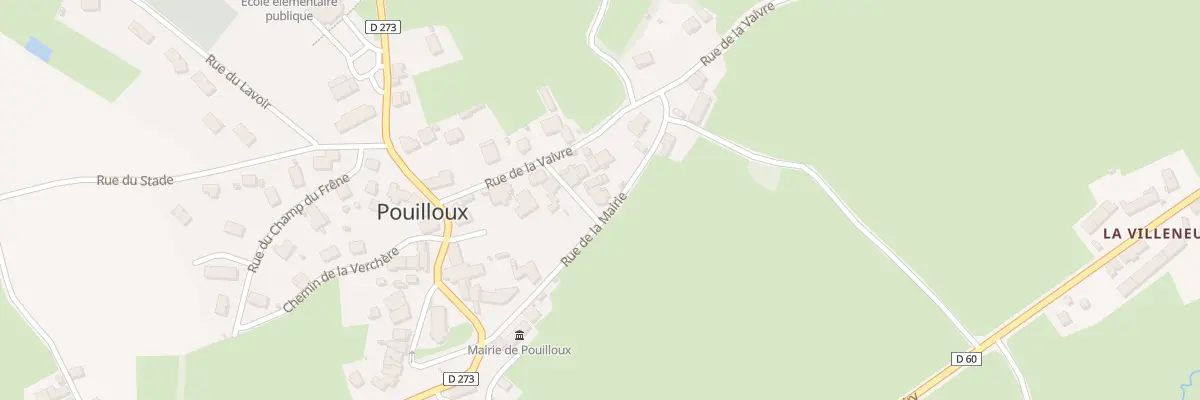 Plan du 1 Rue du Curtil à Pouilloux