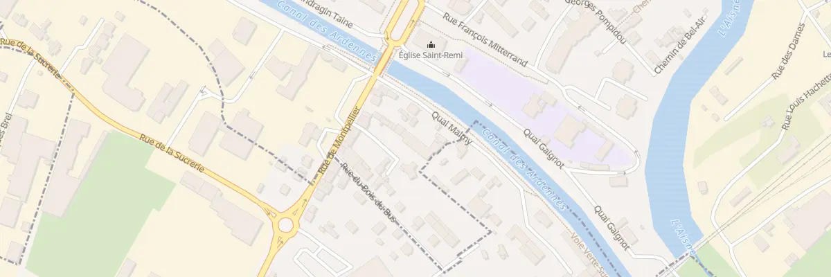 Plan du 8B Quai Malmy à Rethel