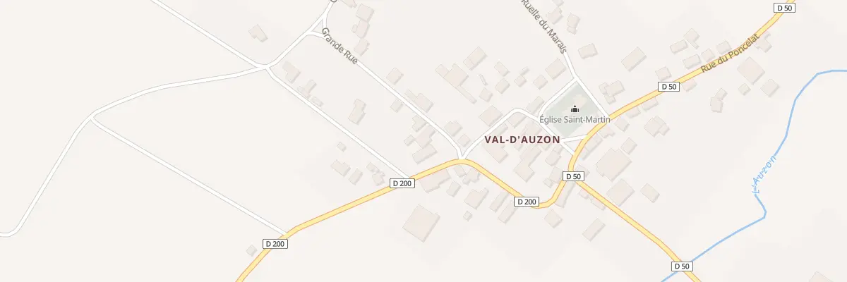 Plan du 1 Gr Grande Rue (Auzon) à Val-d’Auzon