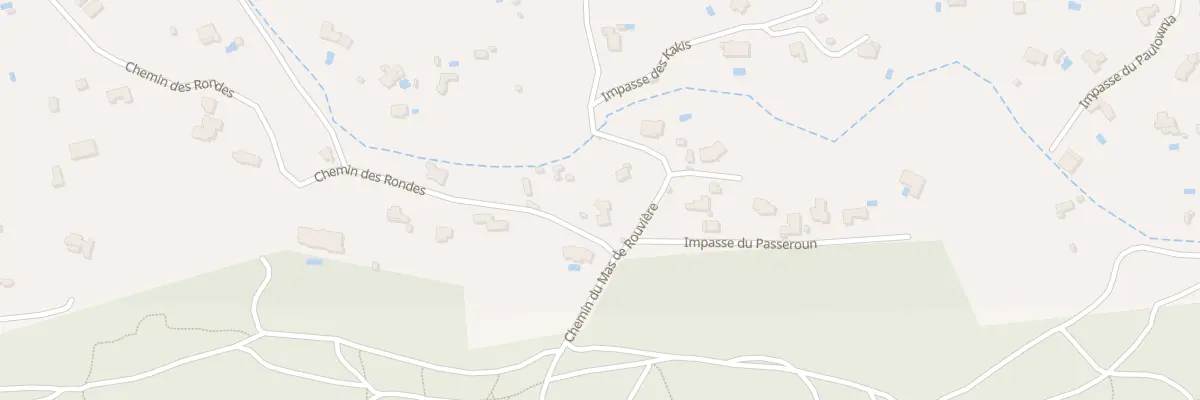 Plan du 6 Che des Rondes à Nîmes