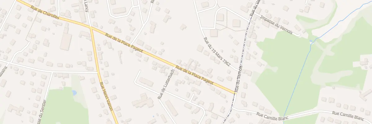 Plan du 23 Rue de la Place Pageot à Montceau-les-Mines