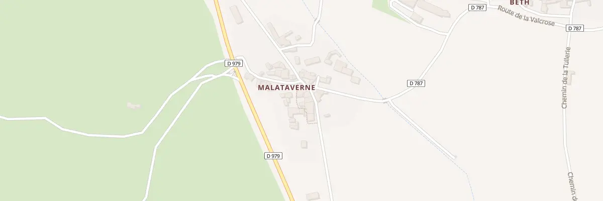 Plan du 5374 Malataverne à Lussan