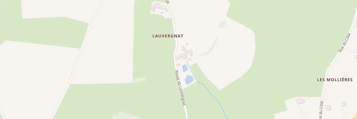 Plan du 410 Rte de Lauvergnat à Gibles