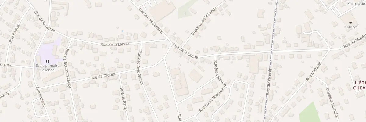 Plan du 32 Rue de la Lande à Montceau-les-Mines