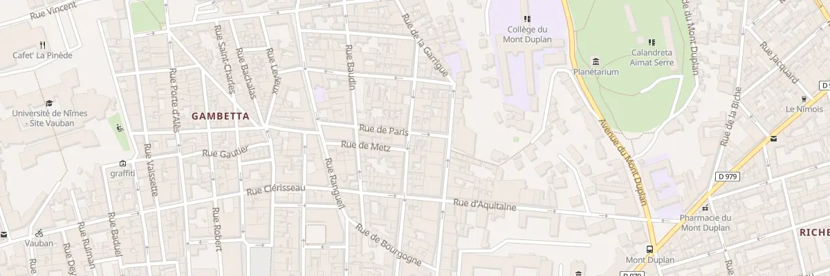 Plan du 26B Rue de la Vierge à Nîmes